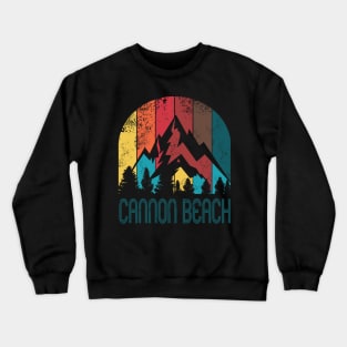 Retro City of Cannon Beach T Shirt for Men Women and Kids Crewneck Sweatshirt